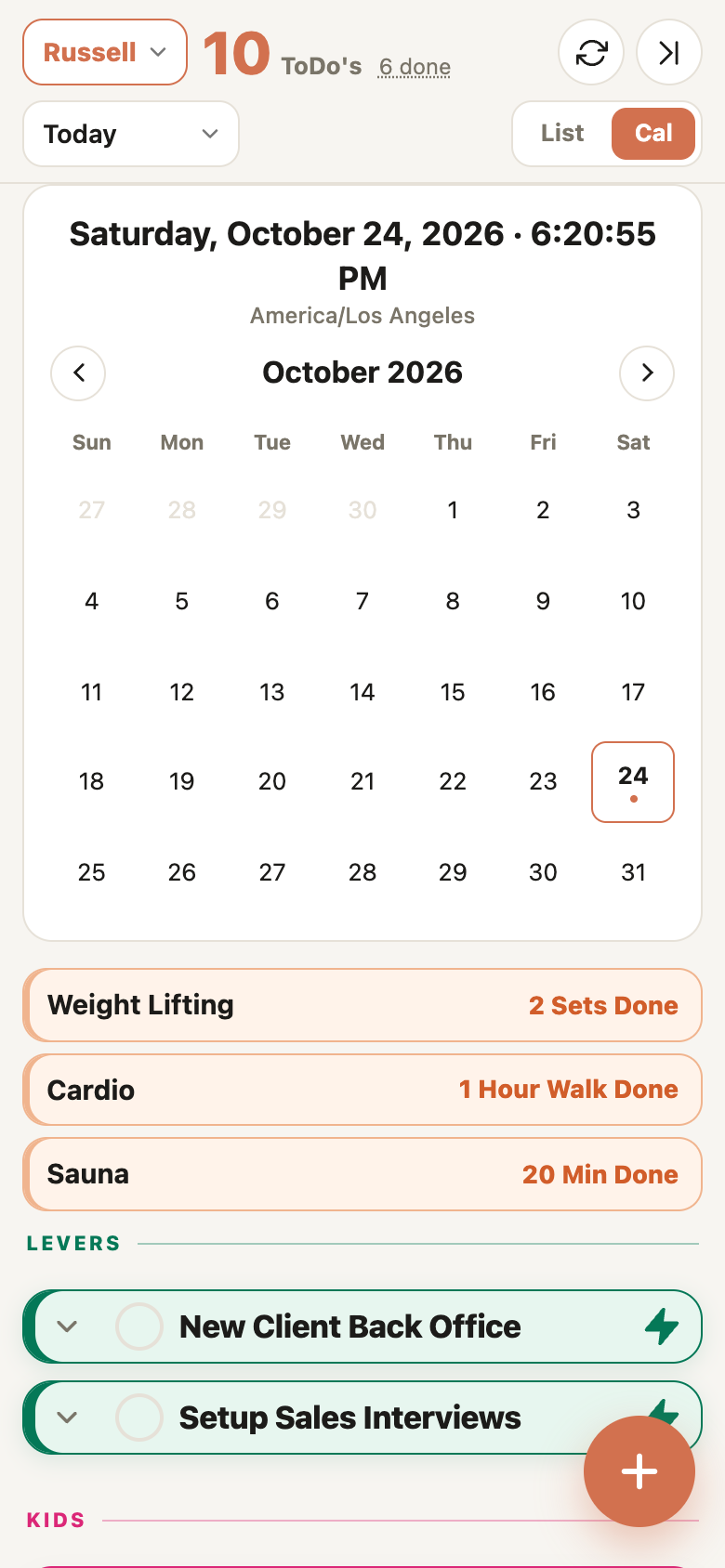Calendar
