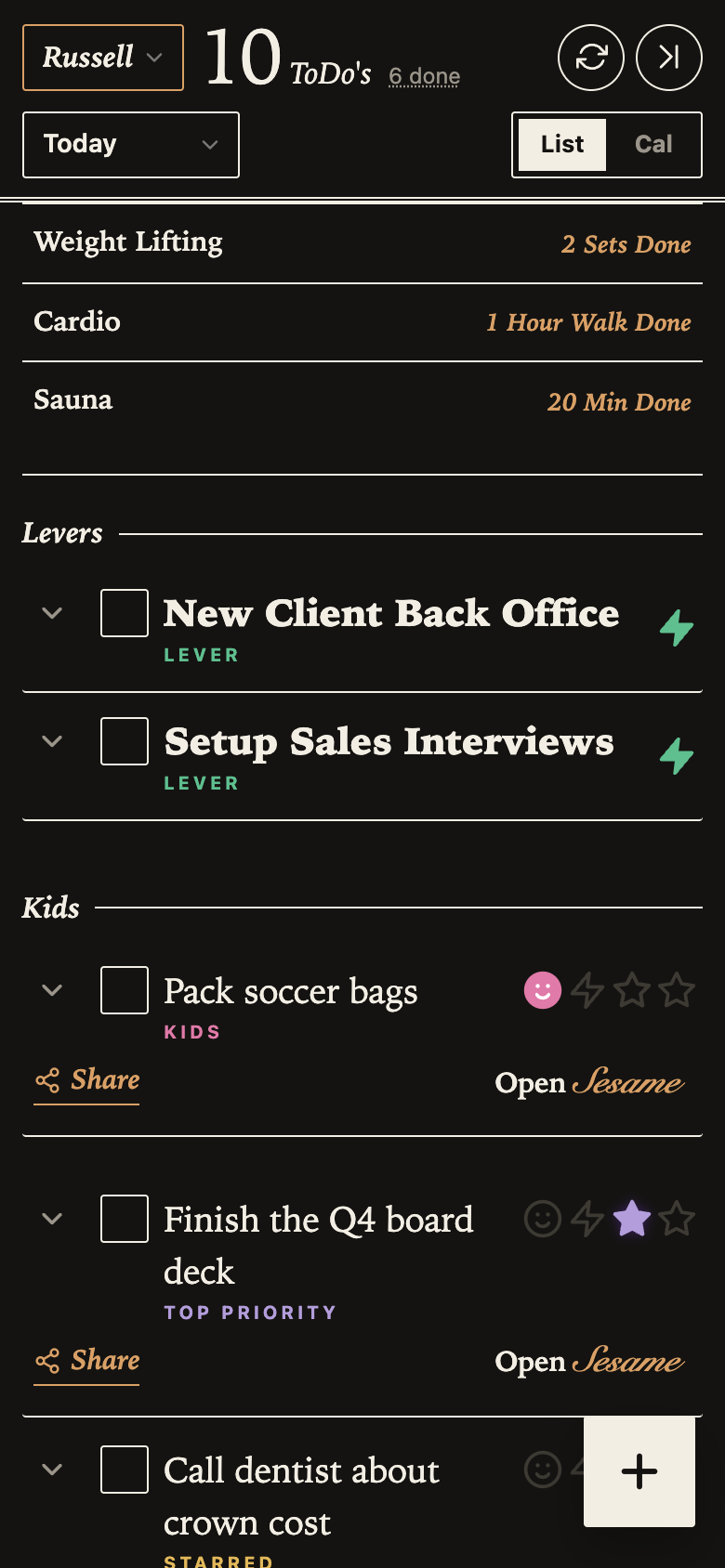 Dark mode