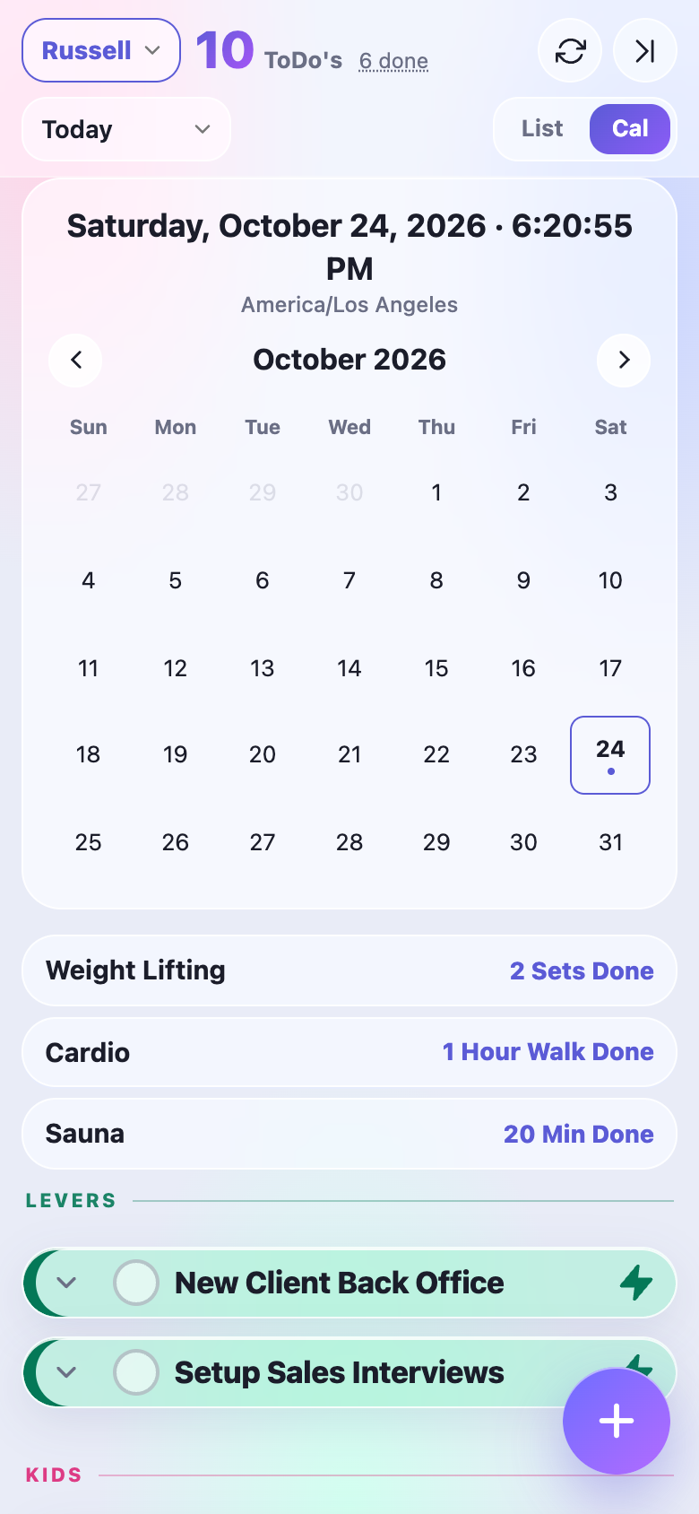 Calendar