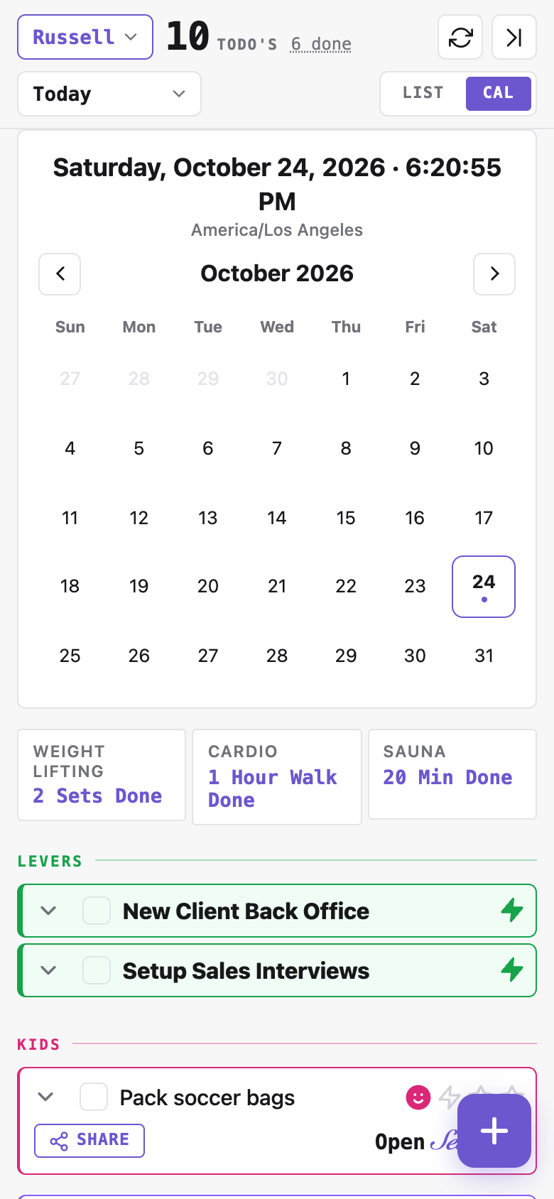 Calendar
