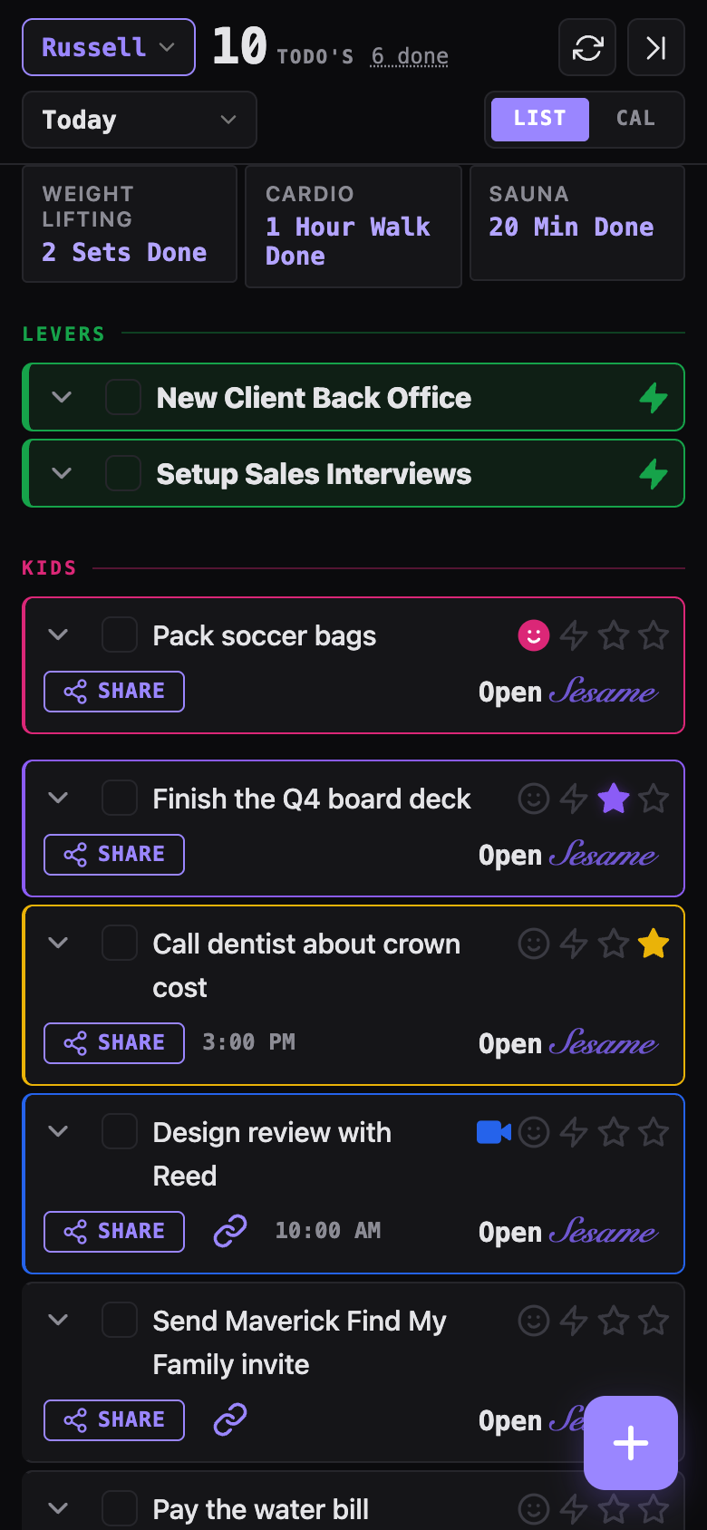 Dark mode